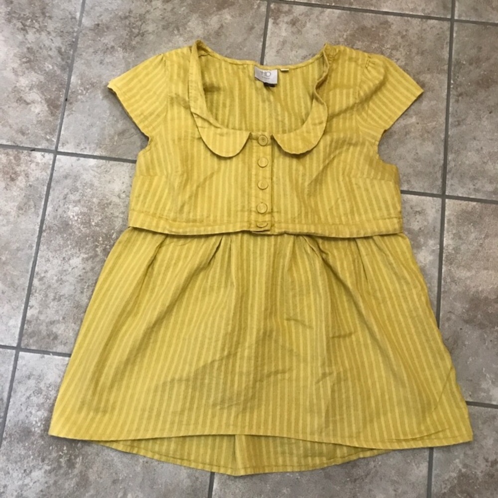 🌼 HD in Paris Anthro Amina Dobby Marigold Blouse